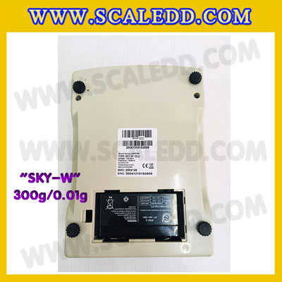 เครื่องชั่งดิจิตอล ทศนิยม 2 ตำแหน่ง SKY-W 300gx0.01g เครื่องชั่งละเอียดสูง300g เครื่องชั่งน้ำหนัก300g ตาชั่ง300กรัม ตาชั่งดิจิตอล300กรัม พิกัดน้ำหนัก 300g ความละเอียด 0.01g ยี่ห้อ JADEVER รุ่น SKY-W (เครื่องชั่งมีใบผ่านตรวจรับรองจากสำนักชั่งตวงวัด)