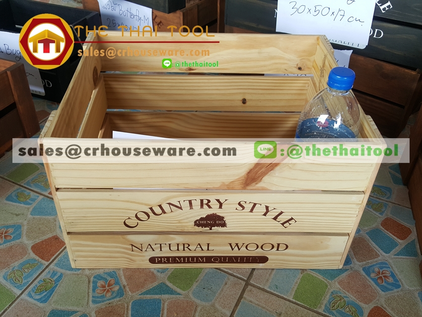 ลังไม้ รุ่น Aura รหัสสินค้า 005- AURA Wooden crate Aura Code : 005-AURA