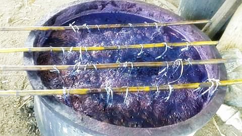 SIVA รับจ้างย้อมผ้าสีธรรมชาติ Natural dyes service(ผ้าย้อมคราม&ผ้าหมักโคลน) สีคราม,สีหมักโคลน 50 เมตร