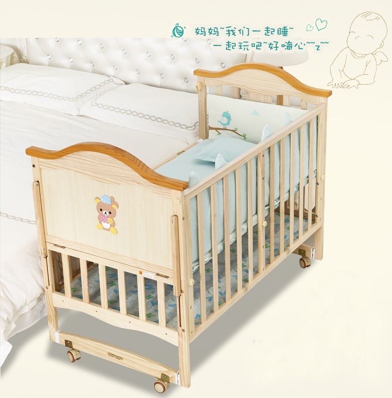 เตียงนอนไม้สำหรับเด็ก WB1 ปรับระดับได้ สามารถปรับเป็นโต๊ะเขียงหนังสือ TB10112