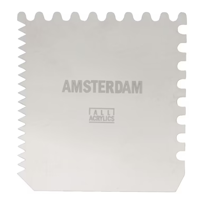 Amsterdam Texture Metal Scraper 10 x 10cm