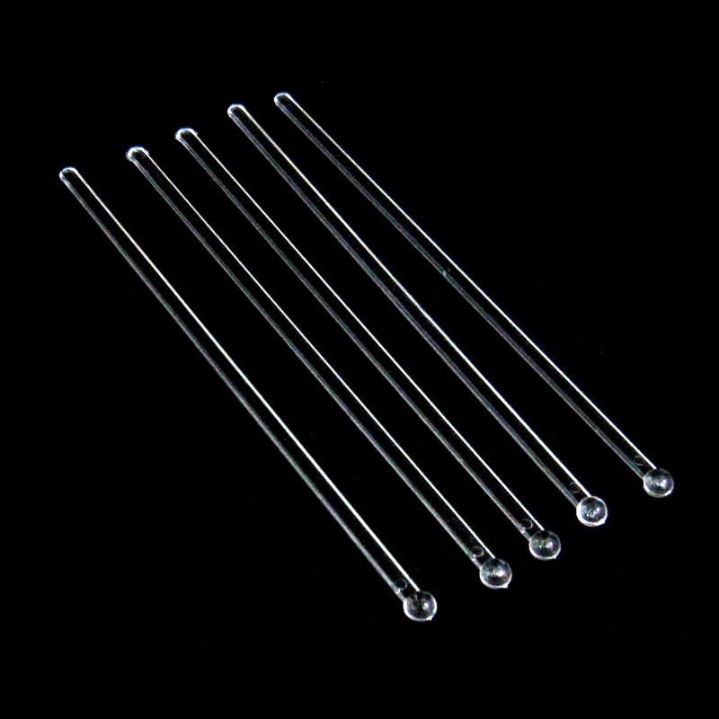 ไม้คนเหล้าแบบแบนหัวตุ่ม สีขาว ขนาด 7.5 นิ้ว ( กล่องละ 1000 ชิ้น )