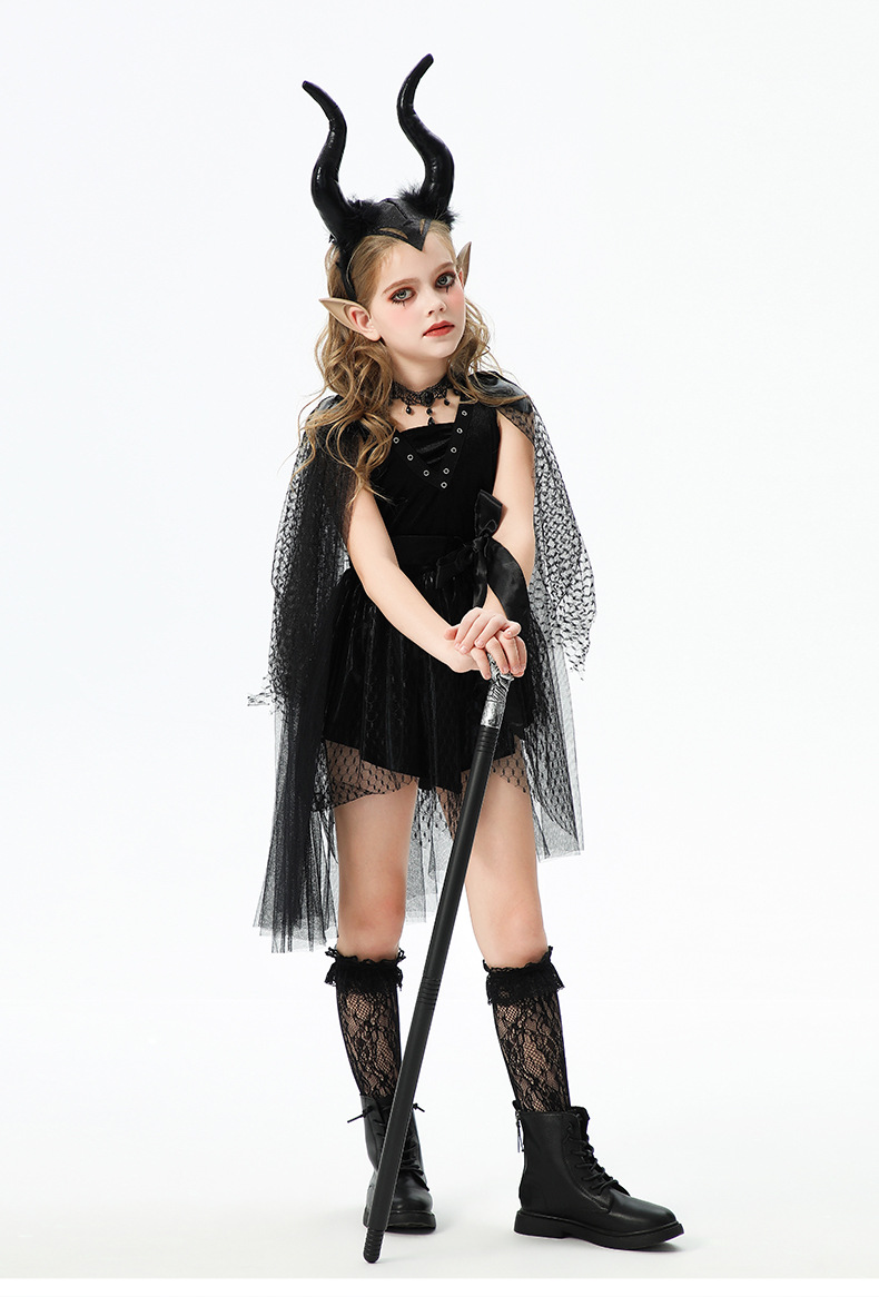 friendly4kid พร้อมส่ง ชุดฮาโลวีน haloween เดรสยาว ค้างคาว