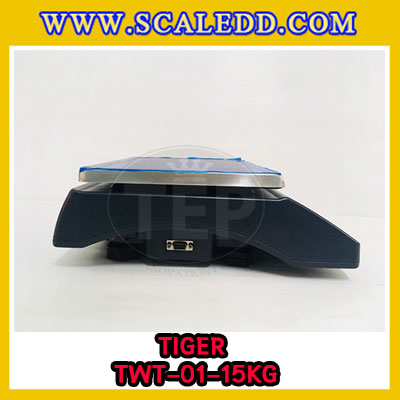 เครื่องชั่งน้ำหนักดิจิตอลตั้งโต๊ะ15กิโลกรัม เครื่องชั่งดิจิตอล15กิโล ตาชั่ง15kg ตาชั่ง15กิโลกรัม ความละเอียด0.5g ยี่ห้อ TIGER รุ่น TWT (เครื่องชั่งผ่านตรวจรับรองจากสำนักชั่งตวงวัด)