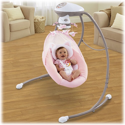 SALE!!SALE!!!เปลไกวอัตโนมัติ Fisher Price My Little Snugakitty Cradle N Swing