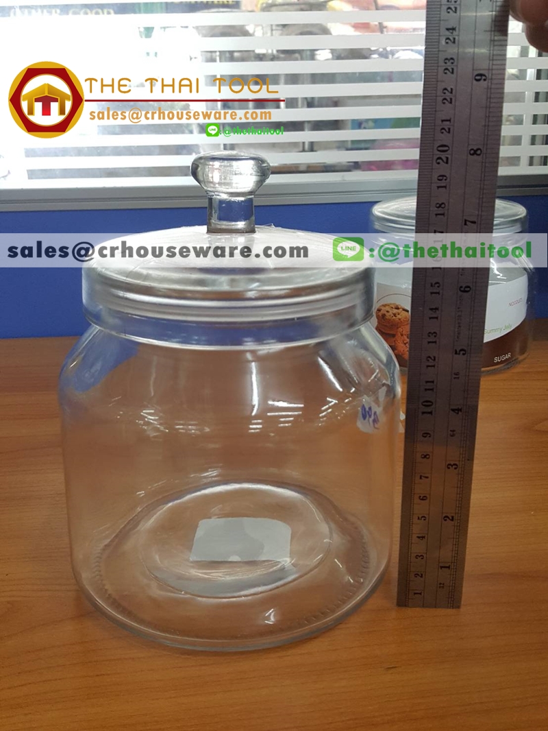 โหลแก้ว พร้อมฝาปิด ขนาด 2 ลิตร 005-US-CY-2111, โหลแก้ว,ขวดโหล,โหลใส่ขนม,โหลใส่คุกกี้