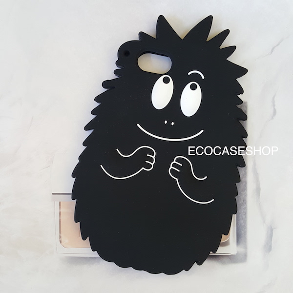 iPhone6/6s เคสยางซิลิโคน barbapapa สีดำ