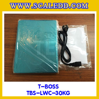 เครื่องชั่งน้ำหนักดิจิตอล30กิโลกรัม ความละเอียด1g ยี่ห้อ TBOSS รุ่น TBS-CW (เครื่องชั่งผ่านตรวจรับรองจากสำนักชั่งตวงวัด)