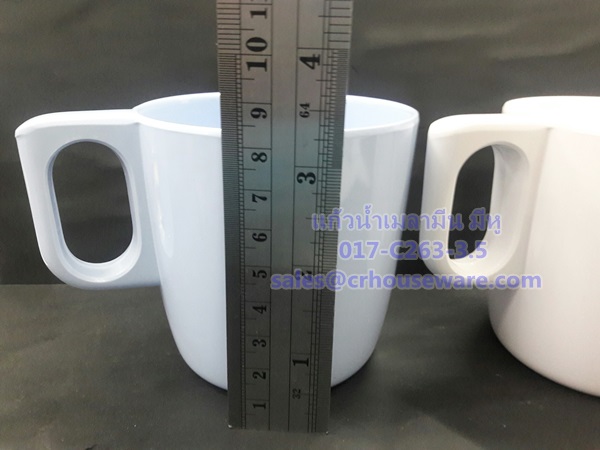 แก้วน้ำเมลามีน 3.5 นิ้ว แก้วหูเมลามีน Code : 017-C263-3.5,3.5 inches melamine eardrum