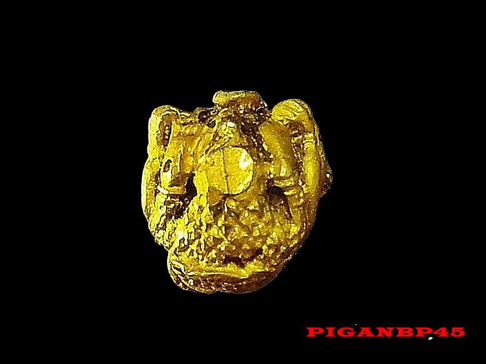 ลูกอม พระพิฆเนศวร เทวสถานโบสถ์พราหมณ์ กรุงเทพ ปี 2545 เนื้อนวะโลหะกะหลั่ยทอง