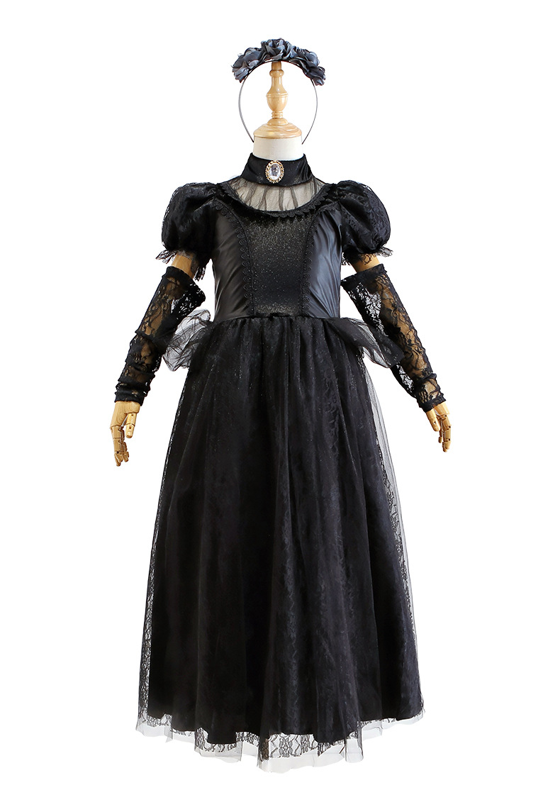 friendly4kid พร้อมส่ง ชุดฮาโลวีน haloween เดรสยาว ค้างคาว