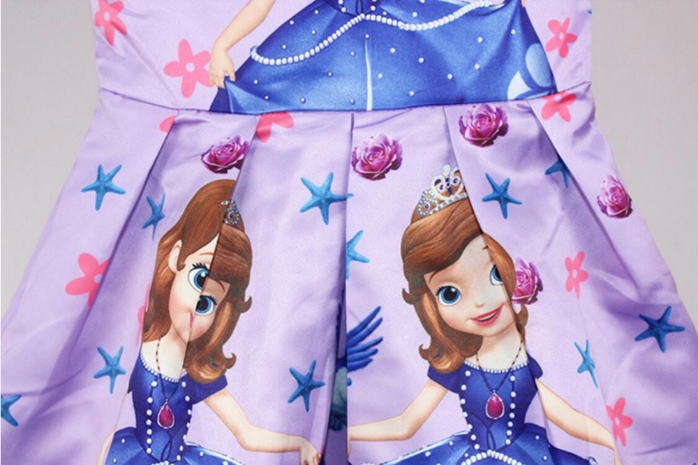 **พร้อมส่ง** เดรสเจ้าหญิง โซเฟีย พิมพ์ลาย