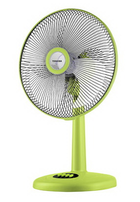 Toshiba พัดลมตั้งโต๊ะ ใบพัด 16 นิ้ว รุ่น DF-45 สีเขียว