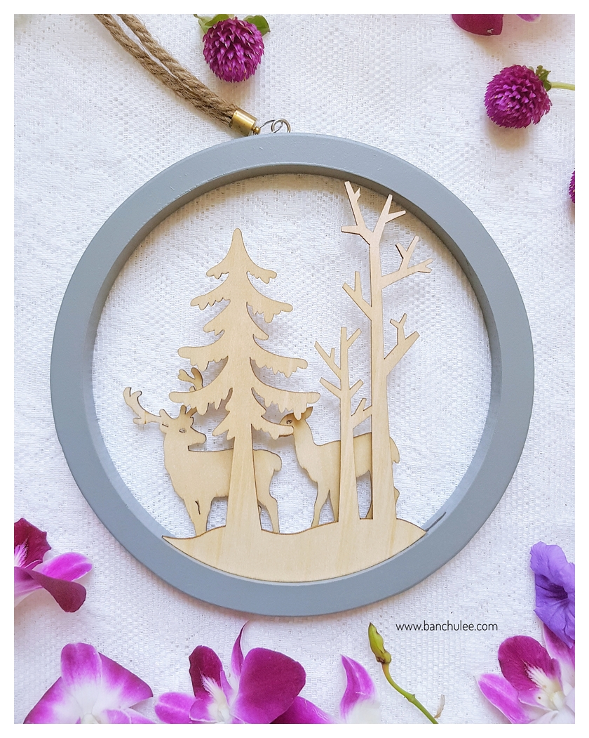 Christmas Wall Hanging Decor ที่แขวนผนัง ประตู สำหรับแต่งบ้าน