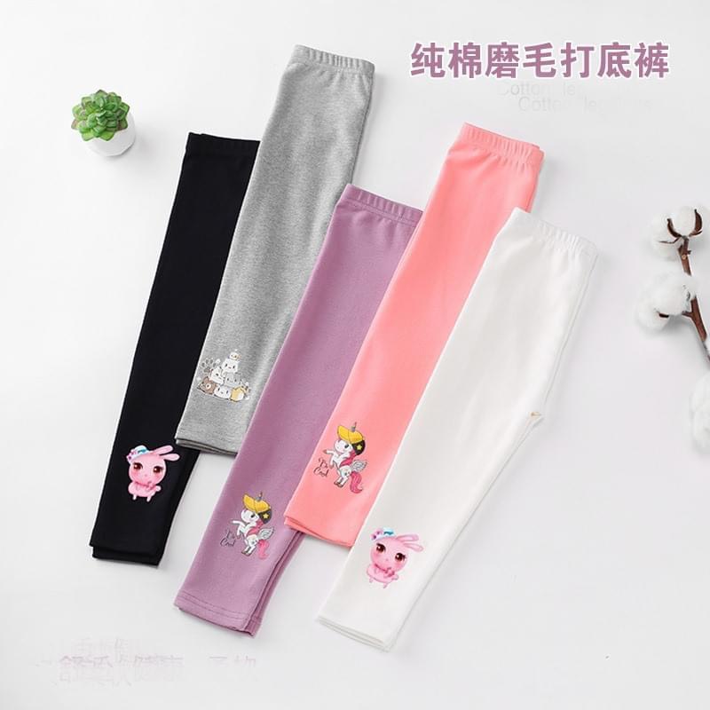 พร้อมส่ง เลกกิ้งเด็ก ขายาว สกรีนลายการ์ตูน