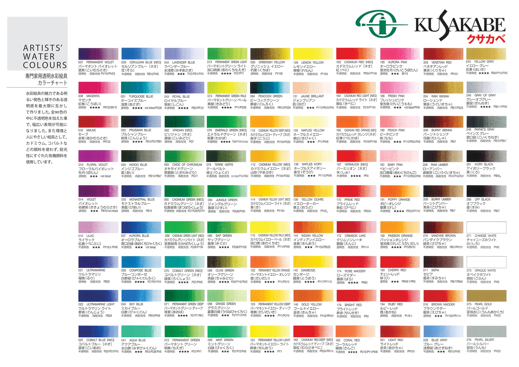 สีน้ำ Kusakabe 5ml