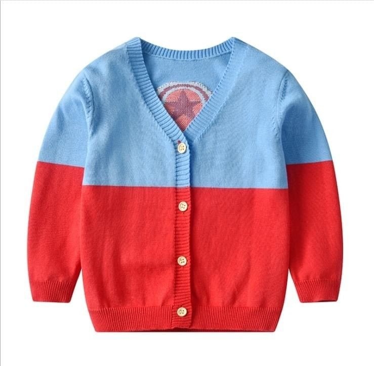 เสื้อกันหนาว ไหมพรม ลายฮีโร่