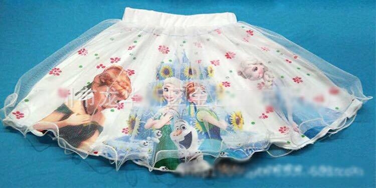 กระโปรง ลายโฟเซ่น สีชมพู,สีขาว