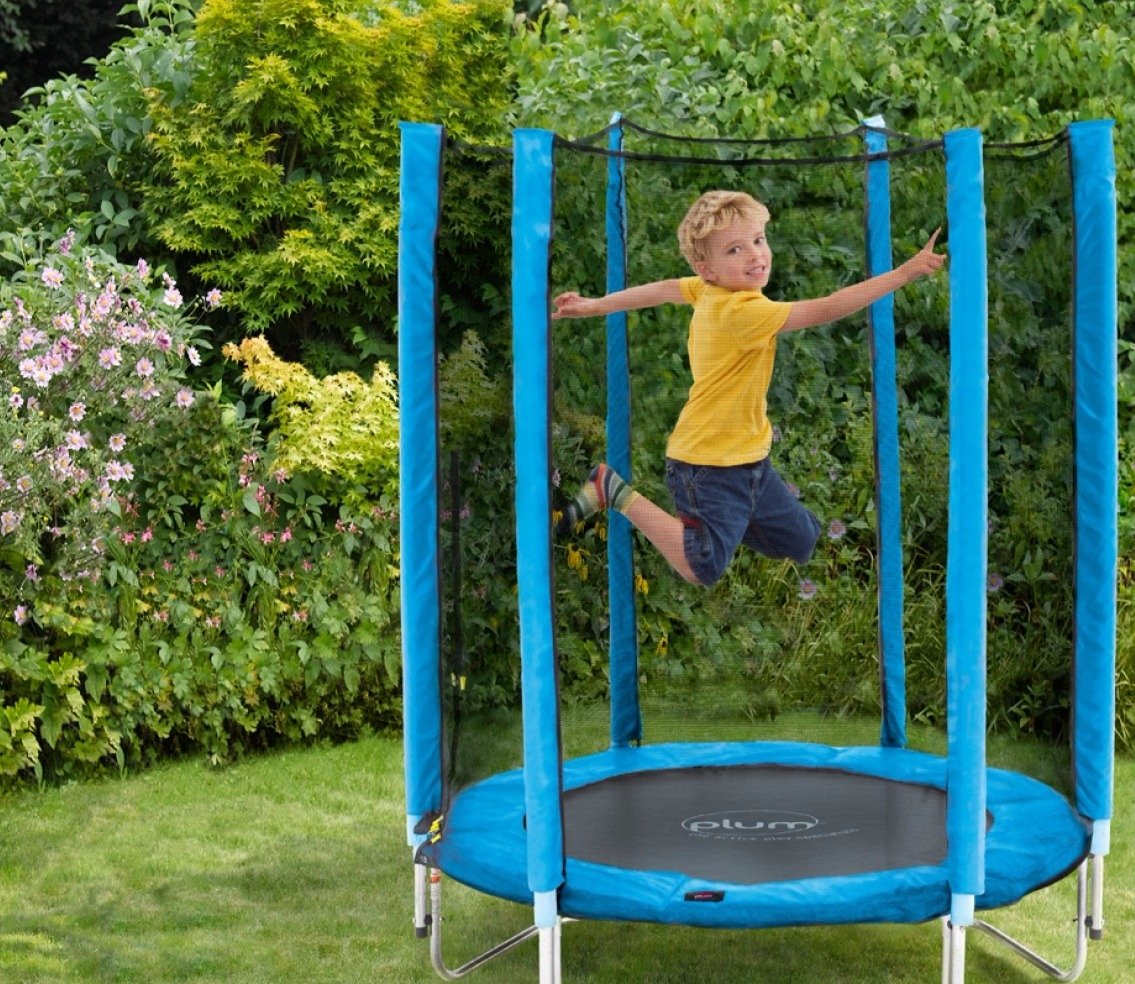 แทรมโพลีน Plum Products Junior Trampoline and Enclosure (Blue) ขนาด 55 นิ้ว
