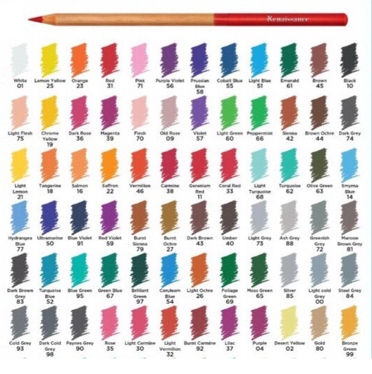 ชุดสีไม้ Renaissance 72สี