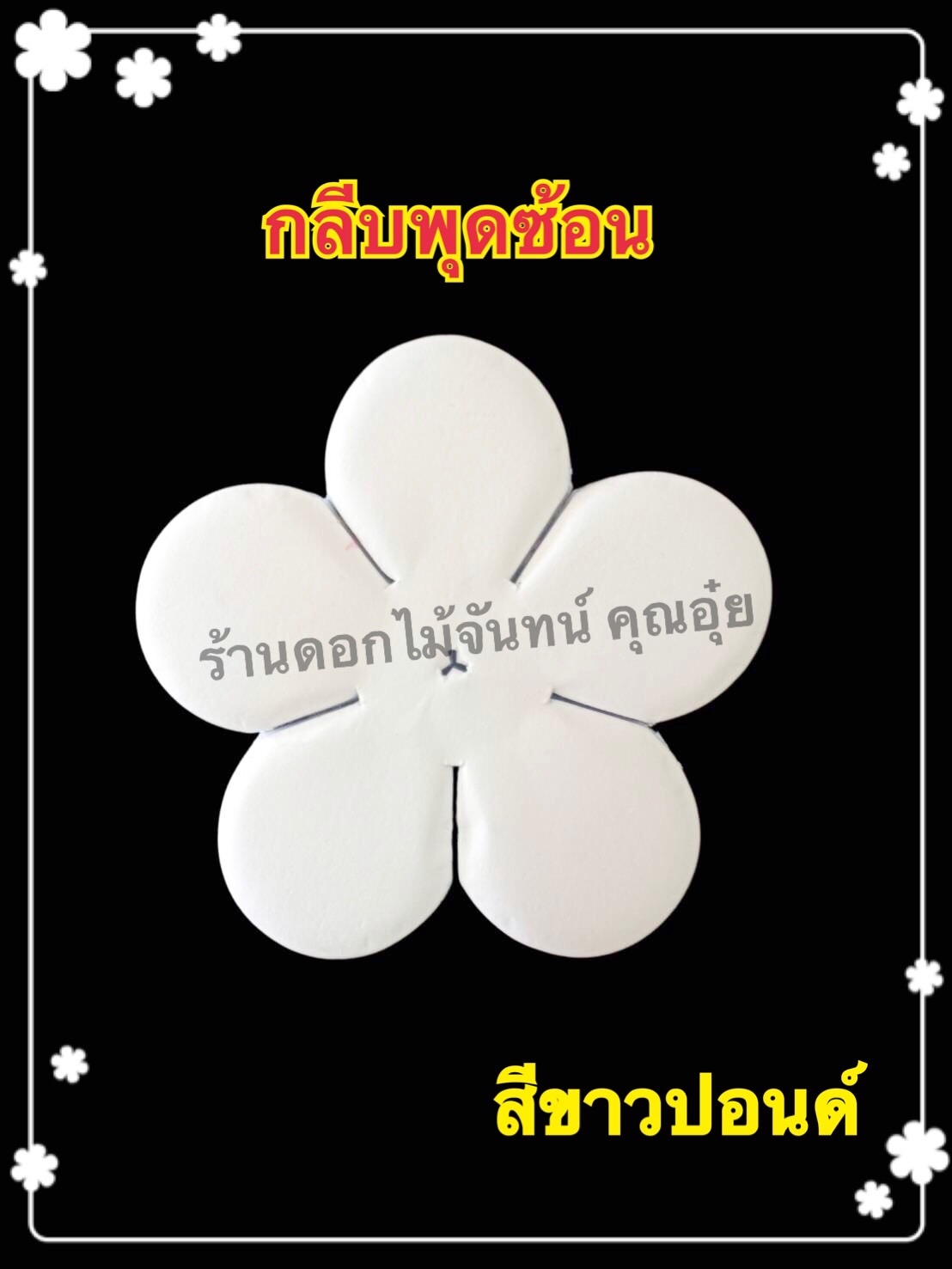 กลีบพุดซ้อน สีขาวปอนด์