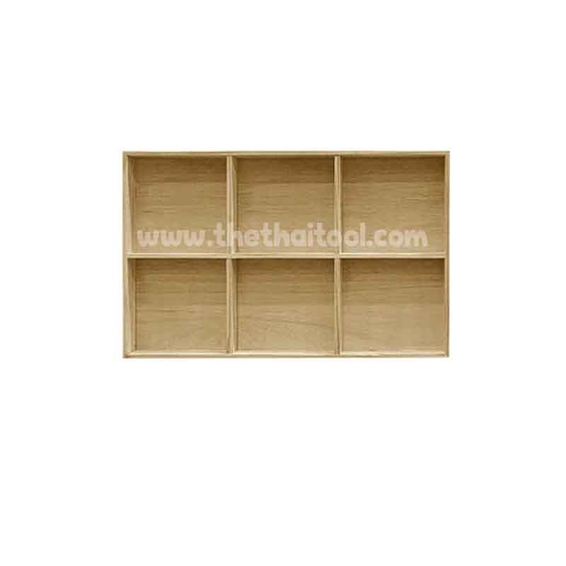 ถาดไม้ Carnation-6 แบ่ง 6 ช่อง รหัส : 005-TW-CARNATION-6 Wooden tray Carnation-6 divided into 6 parts Code : 005-TW-CARNATION-6