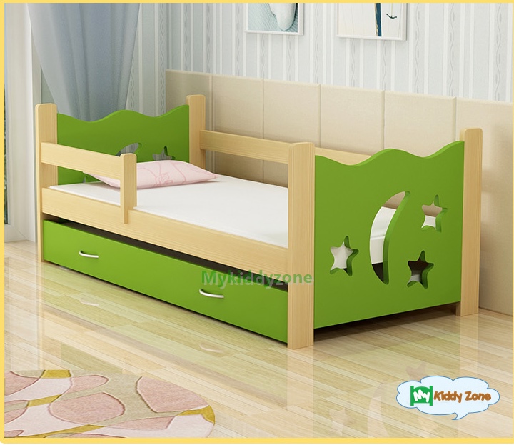 TP21005 (WDK5S) เตียงนอนไม้ เตียงเดี่ยวสำหรับเด็ก Little Moon Star