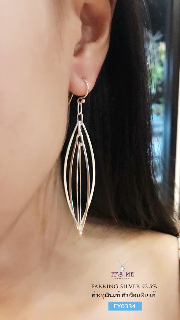 ต่างหูเงินแท้ แบบเกี่ยวระย้า สวยๆ ใส่กับชุดราตรี หรือใส่ออกงาน ใส่เที่ยวได้เลยค่ะ