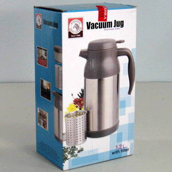 กระติกสูญญากาศมีไส้กรองชา 1.2 ลิตร ตราหัวม้าลาย