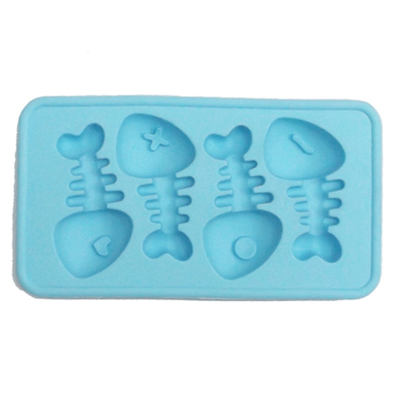 ที่ทำน้ำแข็ง รูปก้างปลา ซิลิโคน