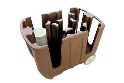 Dish caddy (adjustable) , รถเข็นเก็บจานพลาสติก แบบปรับช่องตามความกว้างของจานได้ 004-DCD11C