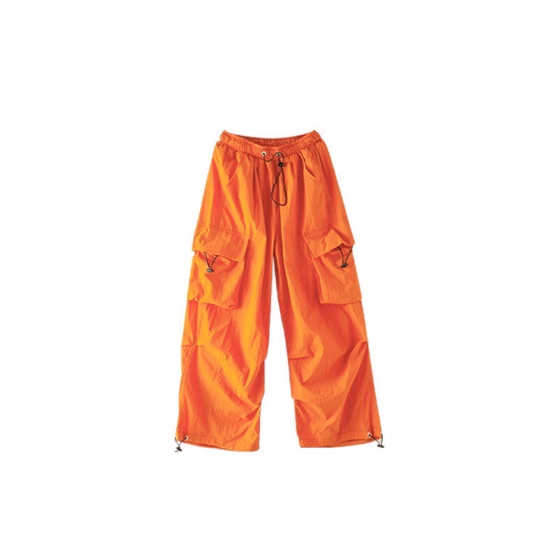 ชุดเต้น ฮิปฮอป เซ็ท เสื้อคลุมแจ๊คเก็ตLIGH TNIK+กางเกง สีส้ม**สินค้าเปิดจอง