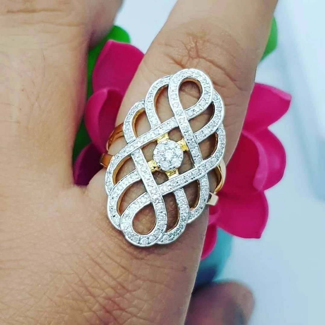 พร้อมส่งและสั่งผลิตแหวนเพชรแท้อินฟินิตี้ทรงสวย ใส่เต็มนิ้ว แหวนแต่งงาน แหวนหมั้น ใส่เที่ยว ออกงาน แหวนทองคำ 9K เพชรกุหลาบแท้ 0.67 กะรัต 109 เม็ด ราคาถูกมาก ส่งฟรี