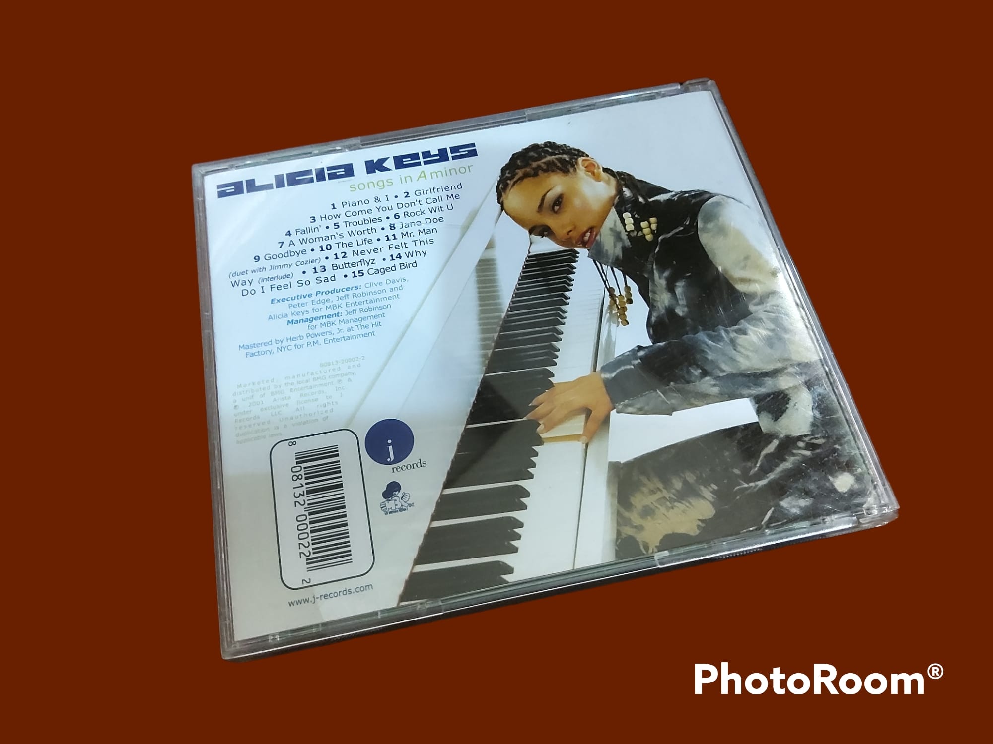 CD เพลง Alicia Keys Songs in A Minor · พ.ศ. 2544