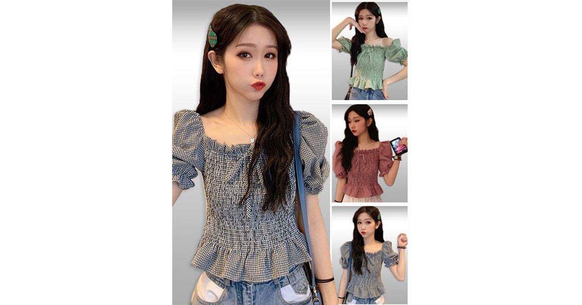เสื้อแฟชั่นแขนตุ๊กตาสวยหวาน มี3 สี รหัส2316