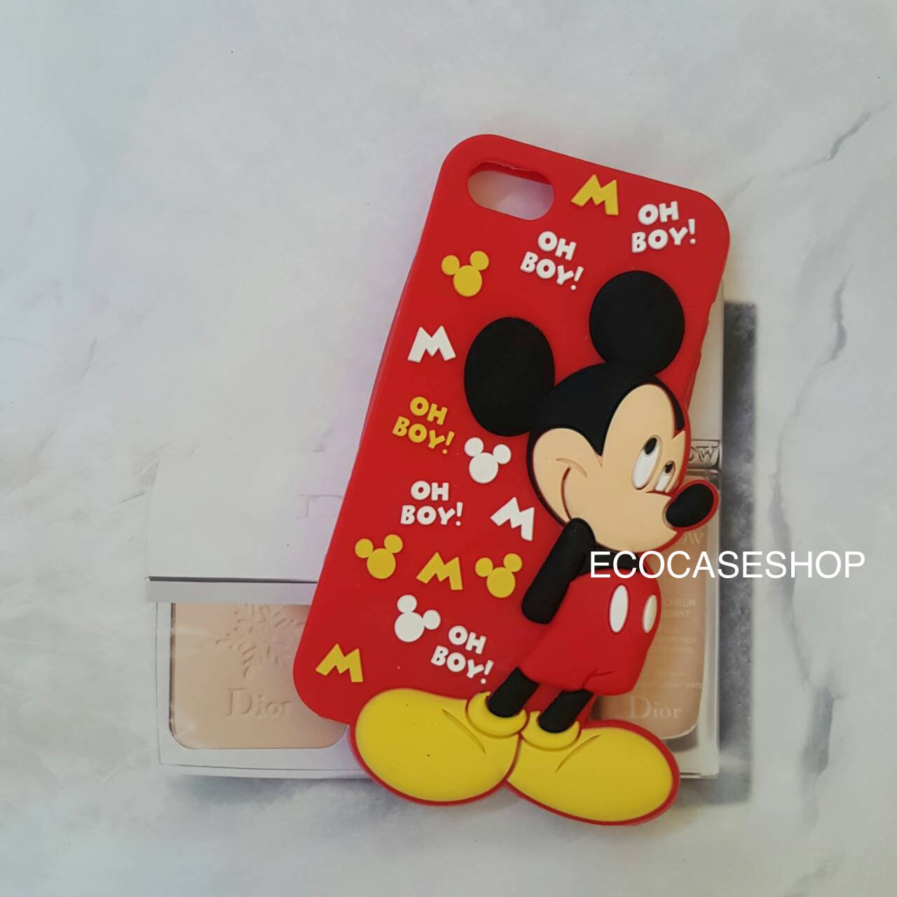 iPhone6/6s เคสยางซิลิโคนmickey สีแดง