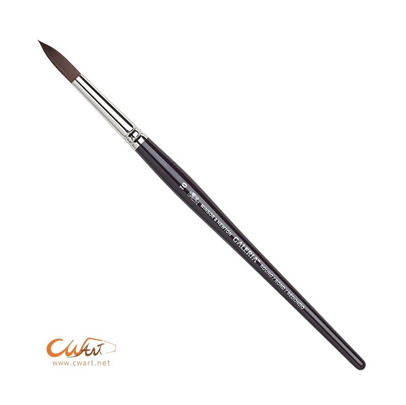 พู่กันสีอะคริลิค Winsor & Newton Galeria กลม ด้ามสั้น