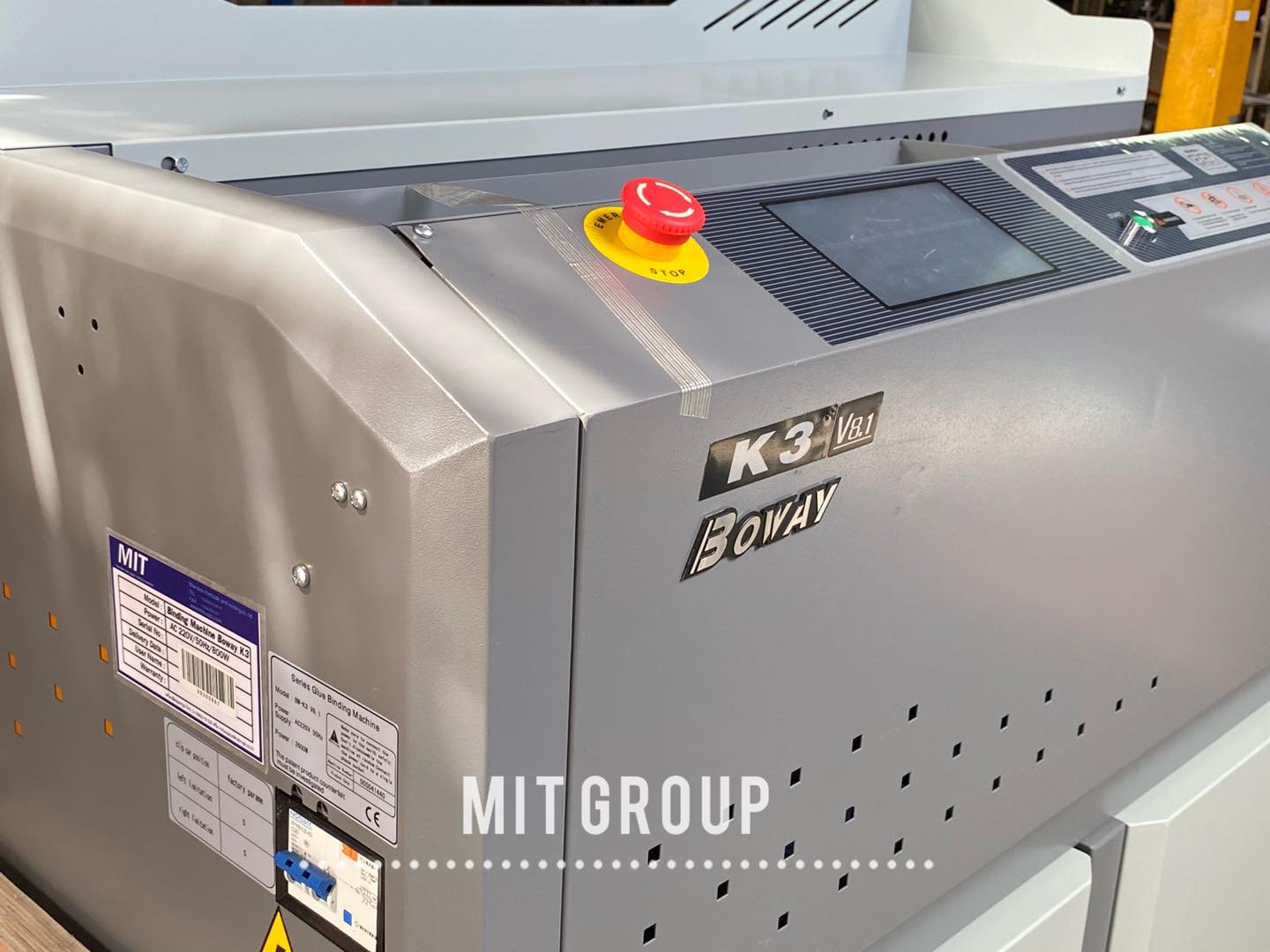 เครื่องเข้าเล่มสันกาว Boway K3