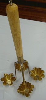 พิมพ์กระทงทอง ทำจากทองเหลือง แบบ 4 หัว Kratong Thong Mold. 016- KTM-4