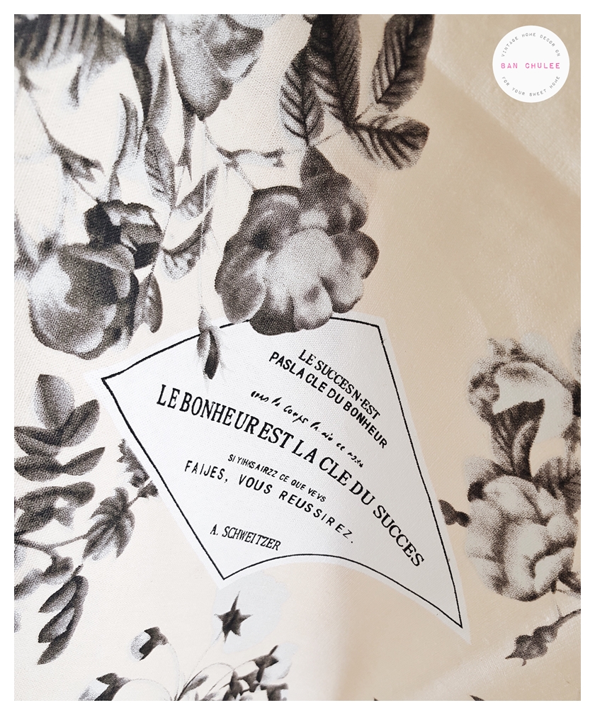 Vintage Floral Placemat ผ้ารองจาน ลายดอกไม้