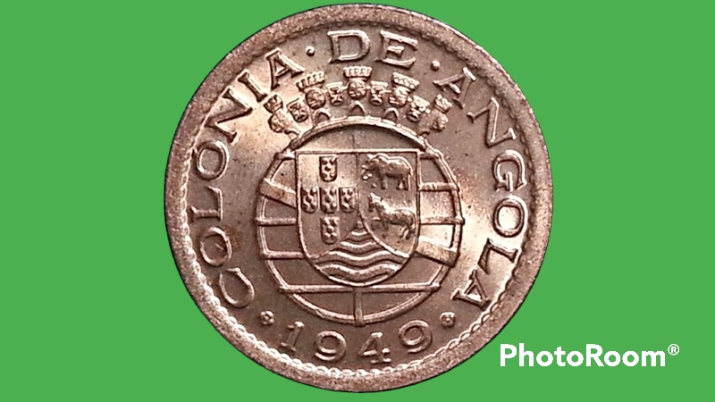 เหรียญ เงินตรา ประเทศ แองโกลา Centavos 1949