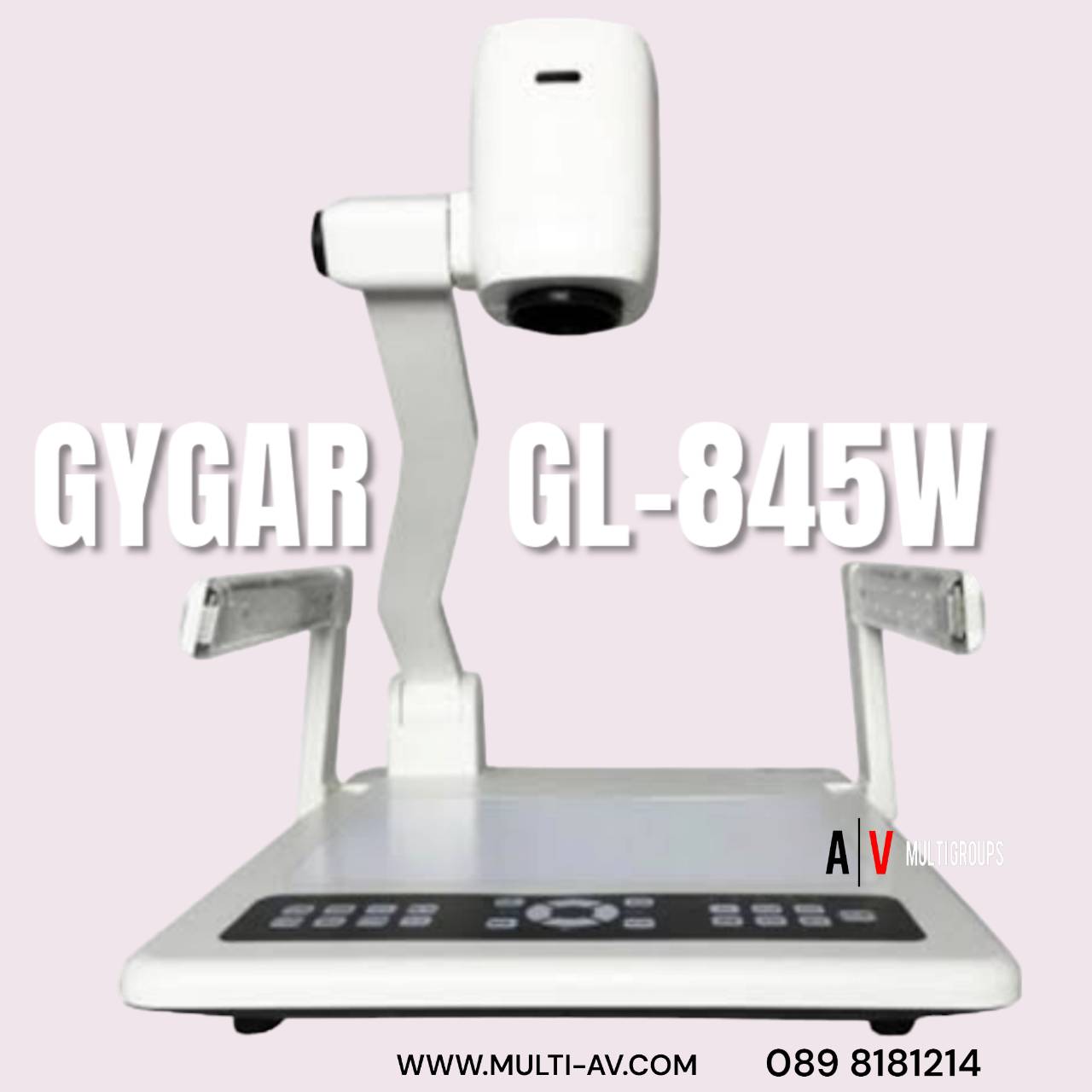 GYGAR GL-845W (HDMI OUTPUT) Visualizer เครื่องฉายภาพ 3มิติ ความละเอียด 8ล้านพิกเซล