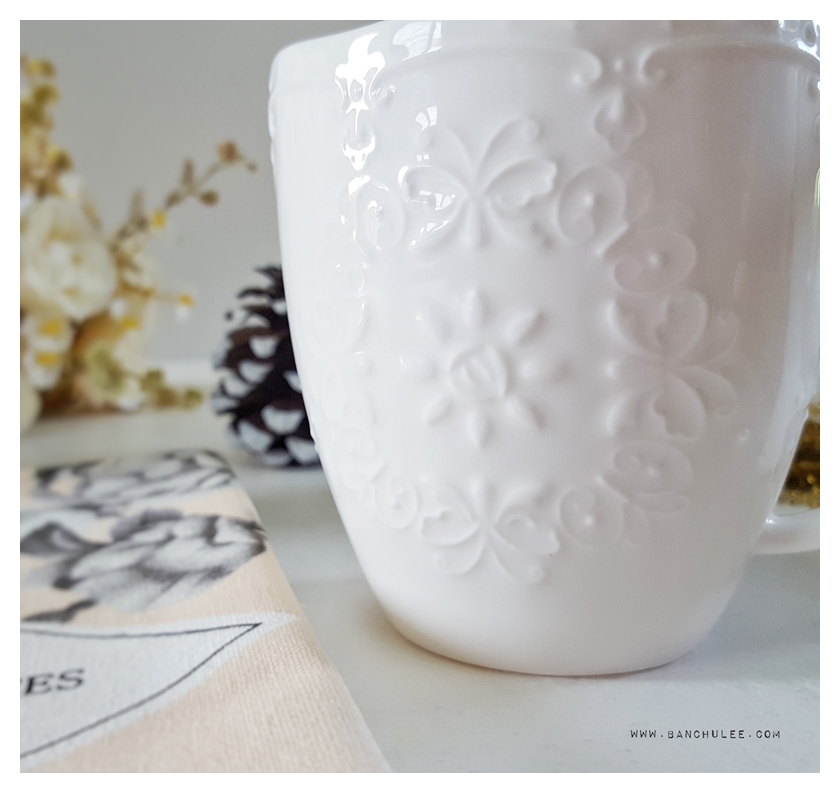 White Ceramic Mug แก้วเซรามิค สีขาว