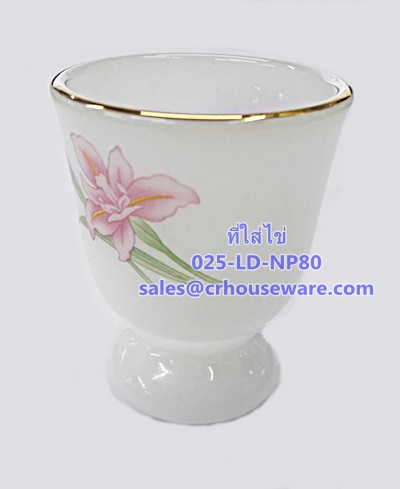 ที่ใส่ไข่เนื้อมุก ลายโนเบิ้ลพิ้ง 025-LD-NP80 Noble Pink Dinner