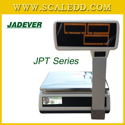 เครื่องชั่งดิจิตอล30กิโลกรัมมีปริ้น ยี่ห้อ JADEVER รุ่น JPT Series ความละเอียด0.005kg (ผ่านตรวจรับรองจากสำนักงานกลางชั่งตวงวัด)