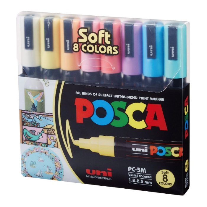 ชุดมาร์คเกอร์ Uni Posca 8 สี