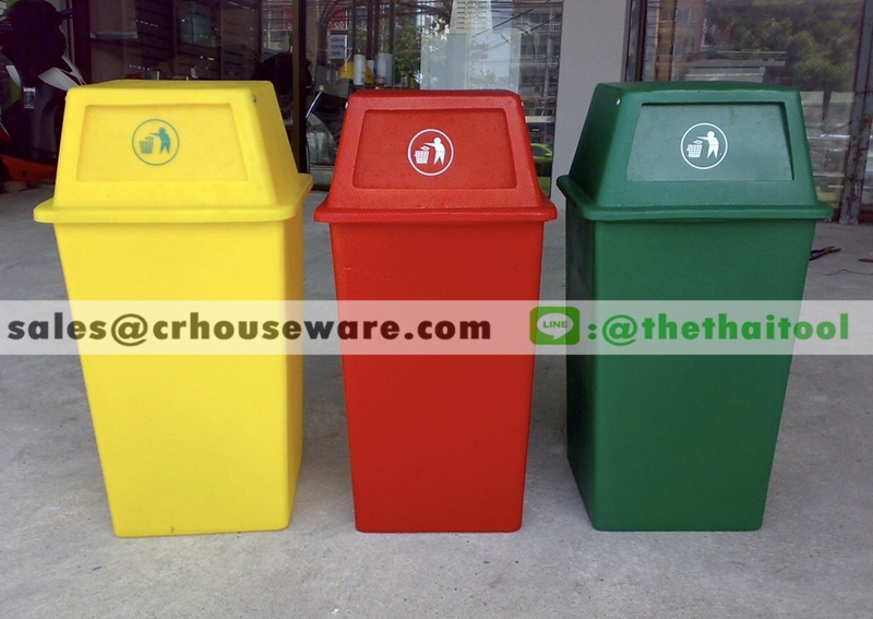 ถังขยะเนื้อโพลีเอทธิลีน 120 ลิตร 001-TC120NS Trash poly ethylene. 120 liter.