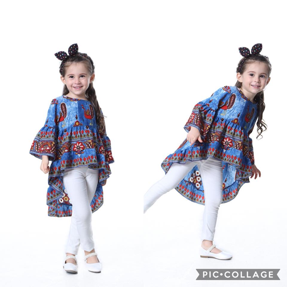 พร้อมส่ง เฉพาะเสื้อหน้าสั้น หลังยาว สีฟ้า,สีส้ม