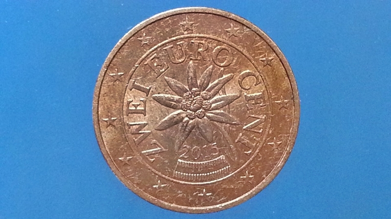 เหรียญ เงินตรา ประเทศ ออสเตรีย Euro Cent (Edelweiss) 2015