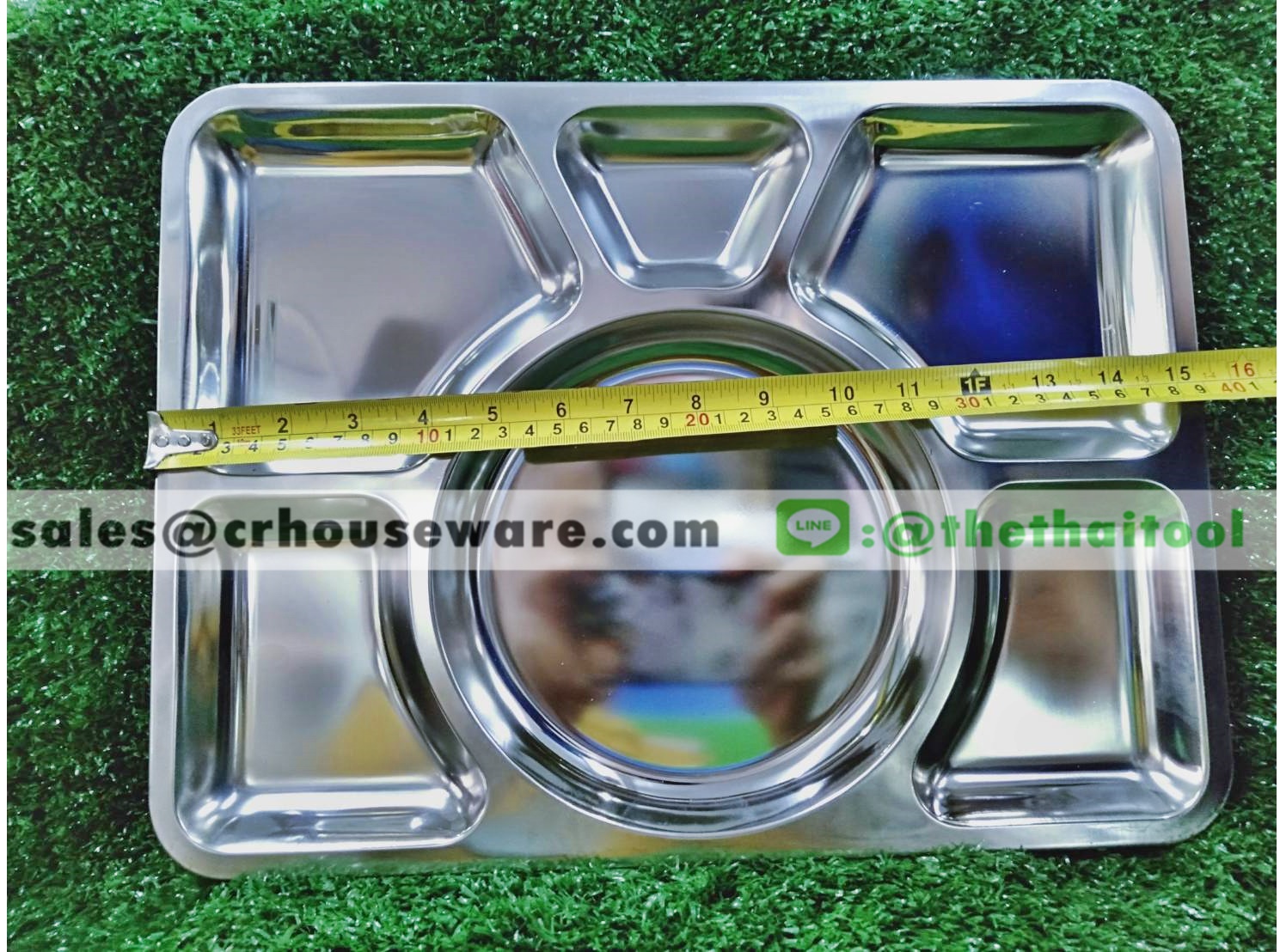 ถาดหลุมเหลี่ยม 6ช่อง รหัสสินค้า STK-3040